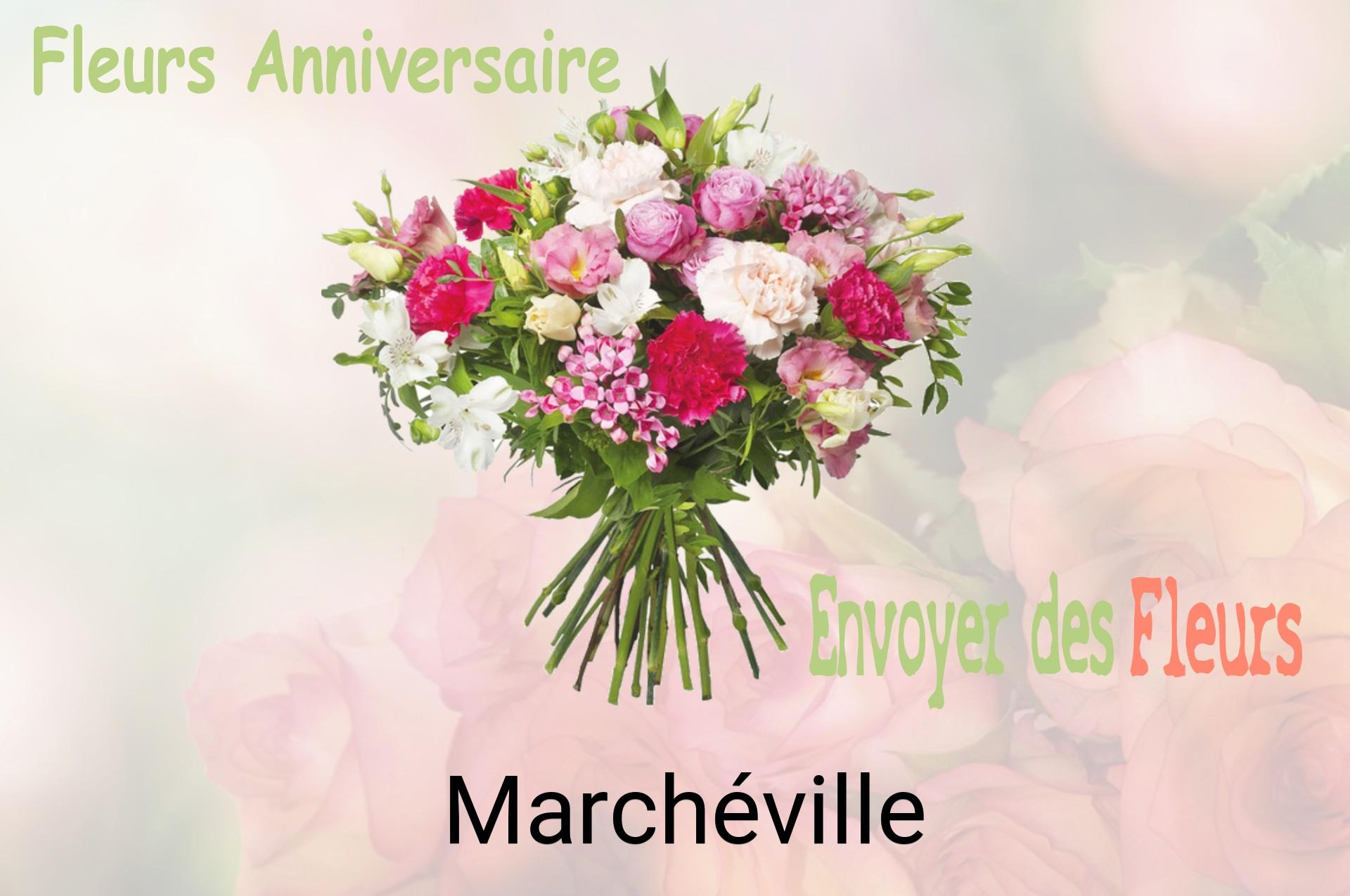 Bouquet de fleurs d’anniversaire livré à Marchéville